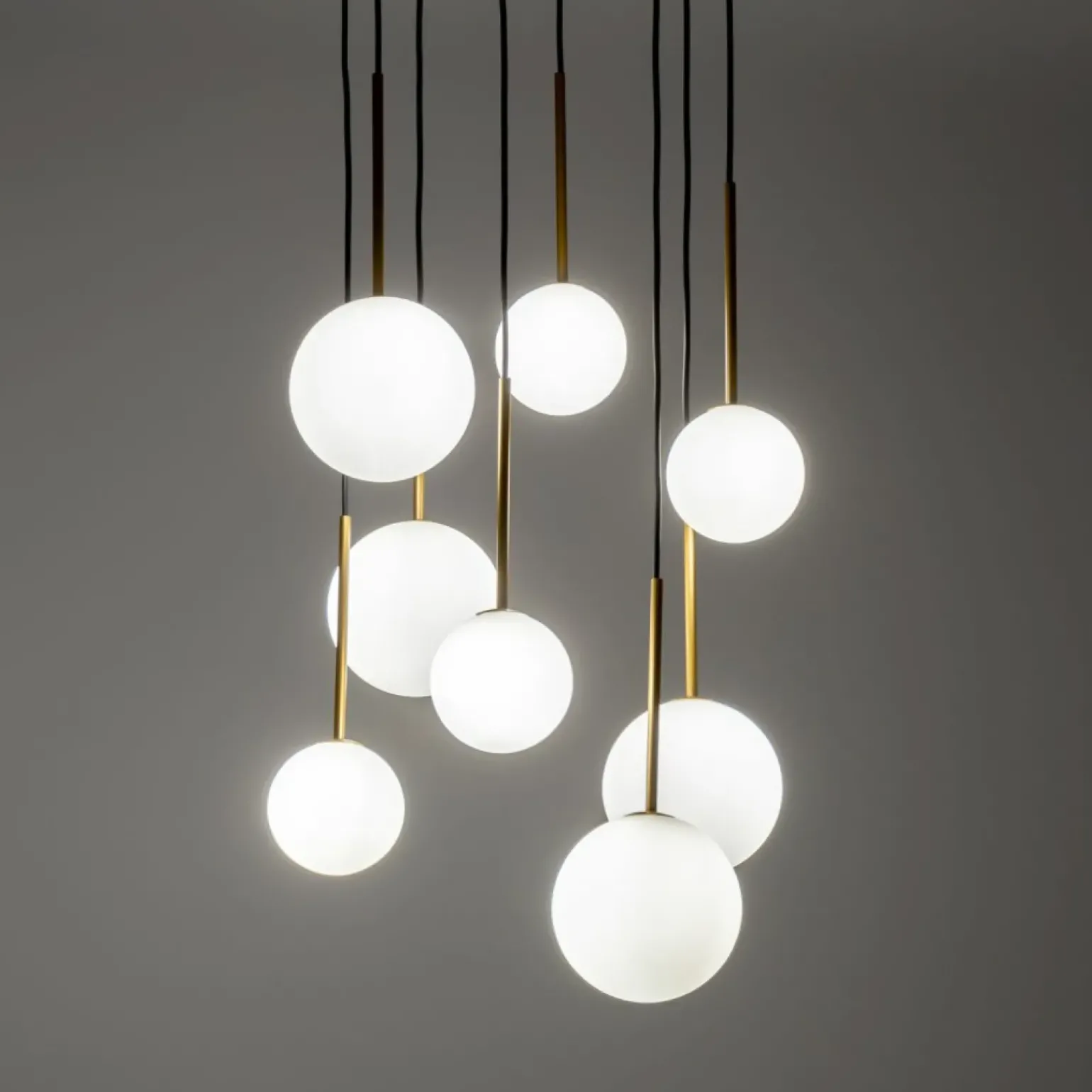 Cheap Lampa wisząca z kloszami w dwóch rozmiarach 10934 KARO | Kaja Żyrandole Nowoczesne