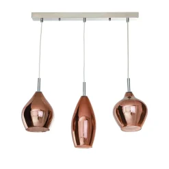 Online Lampa wisząca z kloszami w kolorze miedzi AZ3078 AMBER | Kaja Żyrandole Nowoczesne