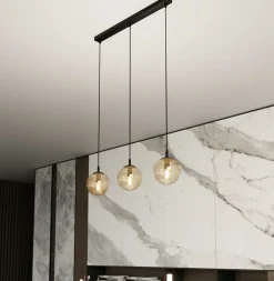 Best Sale Lampa wisząca z kloszami z regulacją wysokości 713/3 | Kaja Żyrandole Nowoczesne