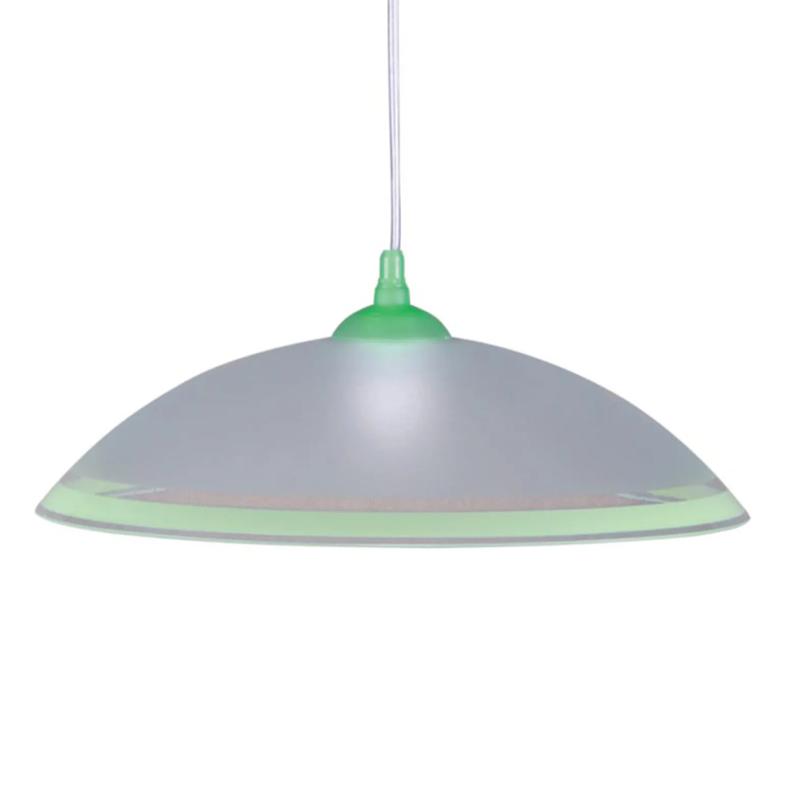 Sklep Kaja Lampa wisząca z kloszem z zieloną lamówką K-3515 UFO | Kaja