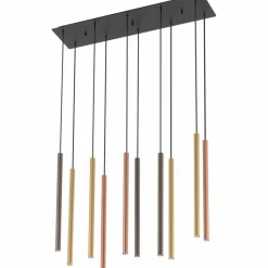 Store Lampa wisząca z kolorowymi tubami, nad wyspę 10705 LASER | Kaja Żyrandole Nowoczesne