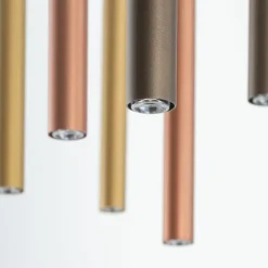 Store Lampa wisząca z kolorowymi tubami, nad wyspę 10705 LASER | Kaja Żyrandole Nowoczesne