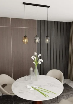 Best Sale Lampa wisząca z kolorowymi kloszami, nad stół 678/3 ISTAR | Kaja Żyrandole Nowoczesne