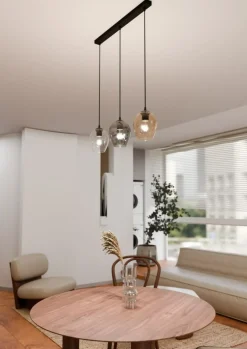 Best Sale Lampa wisząca z kolorowymi kloszami, nad stół 678/3 ISTAR | Kaja Żyrandole Nowoczesne