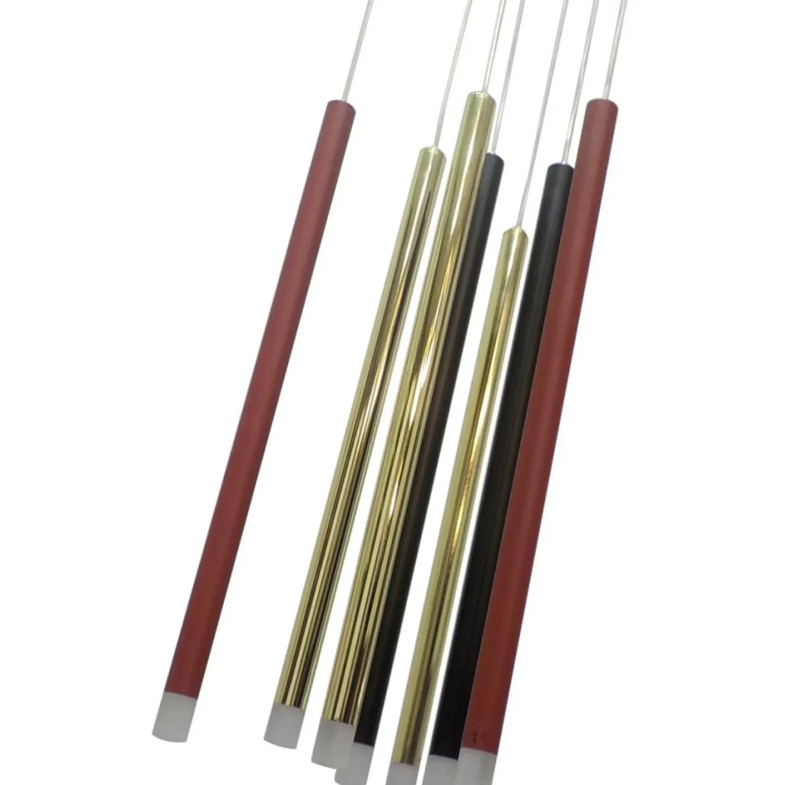 Discount Lampa wisząca z kolorowymi tubami LP-894/7P MIXED LUNGO | Kaja Żyrandole Nowoczesne