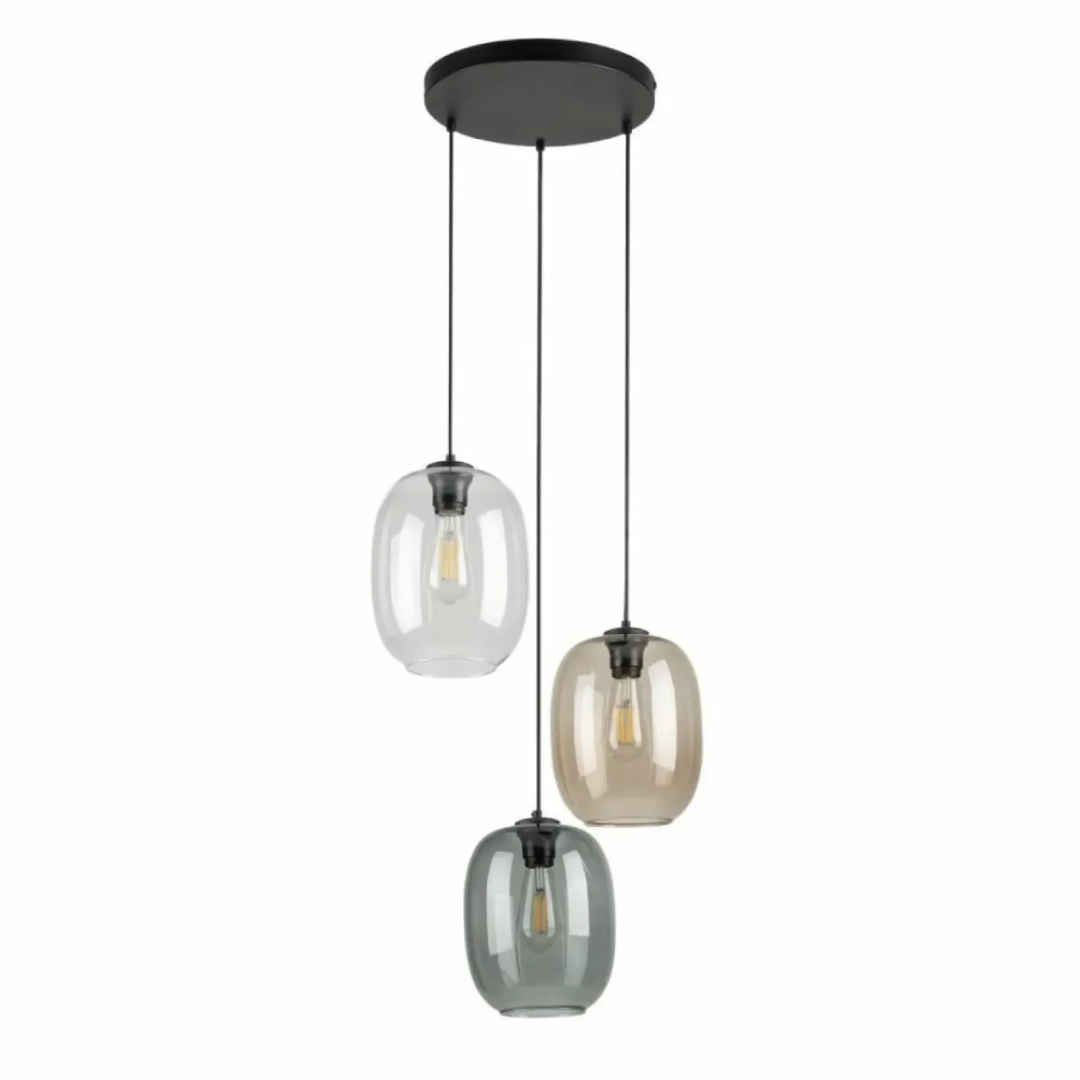 Best Lampa wisząca z kolorowymi kloszami TK 5973 ELIO | Kaja Oświetlenie Żyrandole Nowoczesne