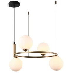 Cheap Lampa wisząca z kulistymi kloszami MDM-3974/4 BRO AMILY | Kaja Żyrandole Nowoczesne