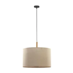 Cheap Lampa wisząca z lnianym abażurem TK 6107 DEVA | Kaja Oświetlenie Żyrandole Nowoczesne