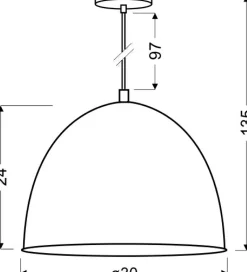 Clearance Lampa wisząca z loftowym kloszem 31-43160 PATCH | Kaja Oświetlenie Żyrandole Nowoczesne