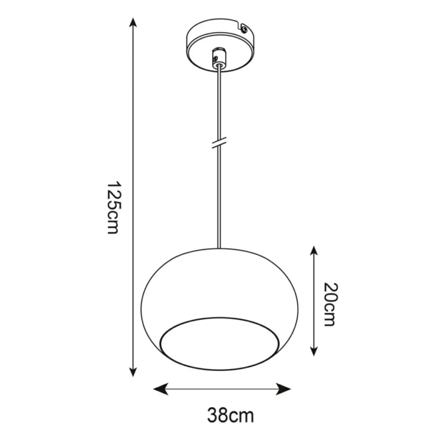Sale Lampa wisząca z lustrzanym kloszem P14120-1-D40 SILLO | Kaja Żyrandole Nowoczesne