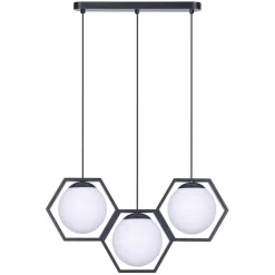 Fashion Lampa wisząca z matowymi kloszami w ramkach K-4786 | Kaja Oświetlenie Żyrandole Nowoczesne