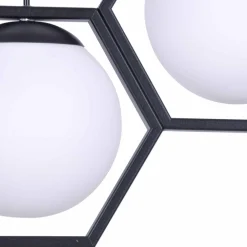 Fashion Lampa wisząca z matowymi kloszami w ramkach K-4786 | Kaja Oświetlenie Żyrandole Nowoczesne