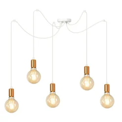 Shop Lampa wisząca z miedzianymi gwintami 447/5 | Kaja Oświetlenie Żyrandole Nowoczesne