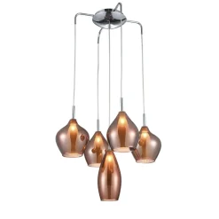 Discount Lampa wisząca z mi kloszami AZ3172 AMBER | Kaja Oświetlenie Żyrandole Nowoczesne