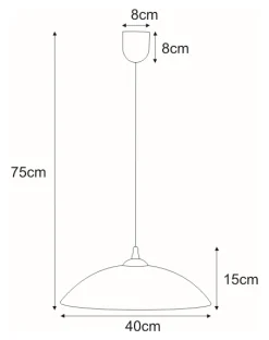 Sklep Kaja Lampa wisząca z mleczno-czerwonym kloszem K-3512 UFO | Kaja