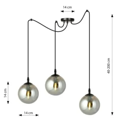 Fashion Lampa wisząca z możliwością dopasowania wysokości 937/3 | Kaja Żyrandole Nowoczesne