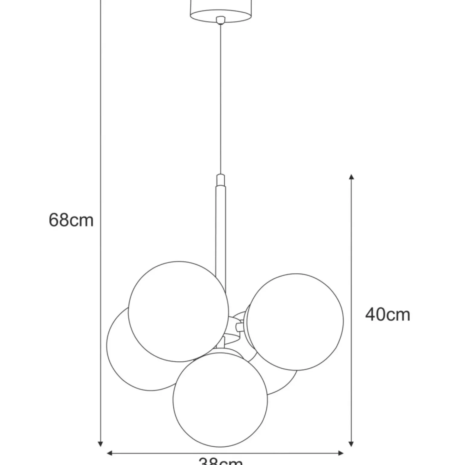 Cheap Lampa wisząca z możliwością skrócenia długościK-5368 z serii PIRO Żyrandole Nowoczesne