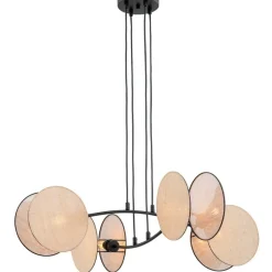 Cheap Lampa wisząca z naturalnymi abażurami 1328/4 MOTIF | Kaja Oświetlenie Żyrandole Nowoczesne
