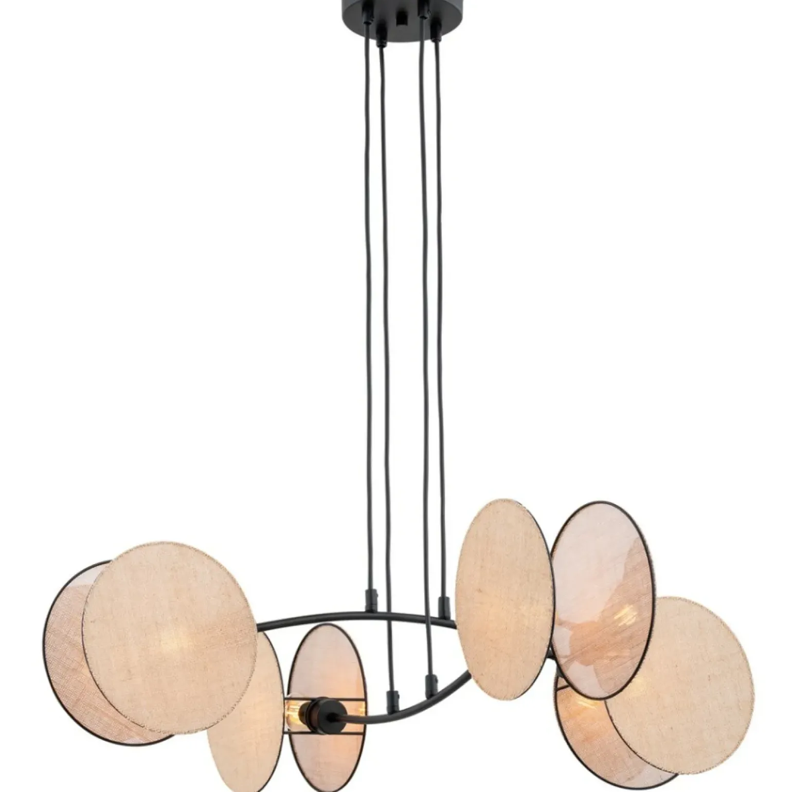 Cheap Lampa wisząca z naturalnymi abażurami 1328/4 MOTIF | Kaja Oświetlenie Żyrandole Nowoczesne