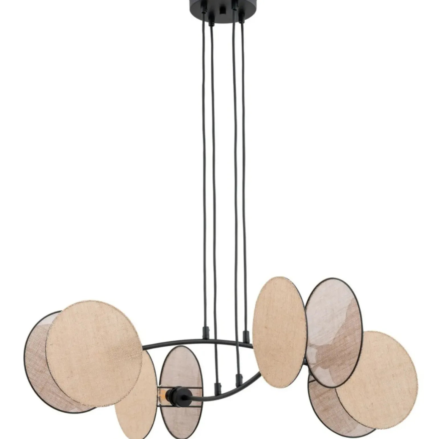 Cheap Lampa wisząca z naturalnymi abażurami 1328/4 MOTIF | Kaja Oświetlenie Żyrandole Nowoczesne