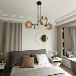 Cheap Lampa wisząca z naturalnymi abażurami 1328/4 MOTIF | Kaja Oświetlenie Żyrandole Nowoczesne