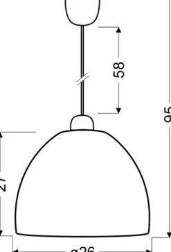 Sklep Kaja Lampa wisząca z m kloszem 31-36646 CANARIA | Kaja Oświetlenie