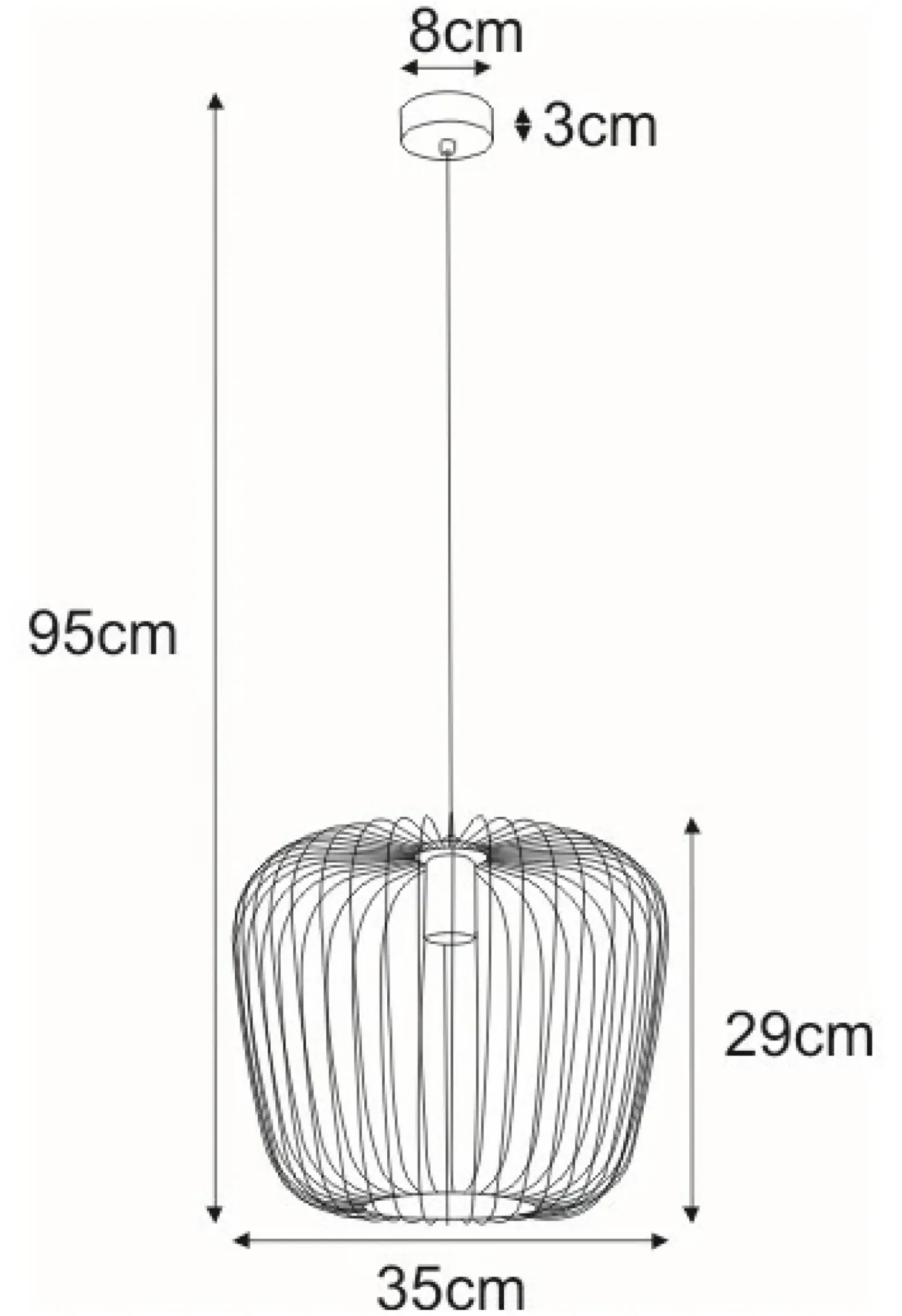Store Lampa wisząca z m kloszem K-4102 EDEN | Kaja Oświetlenie Żyrandole Nowoczesne