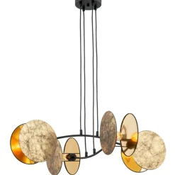 Store Lampa wisząca z nietypowymi abażurami 1326/4 MOTIF | Kaja Oświetlenie Żyrandole Nowoczesne