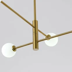 Store Lampa wisząca z obrotowymi ramionami LP-002/4P DORADO | Kaja Żyrandole Nowoczesne