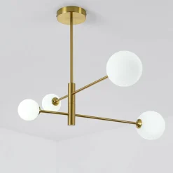 Store Lampa wisząca z obrotowymi ramionami LP-002/4P DORADO | Kaja Żyrandole Nowoczesne