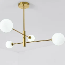 Store Lampa wisząca z obrotowymi ramionami LP-002/4P DORADO | Kaja Żyrandole Nowoczesne