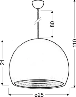Sklep Kaja Lampa wisząca z odbłyśnikiem w kloszu 31-24930 PICTOR | Kaja
