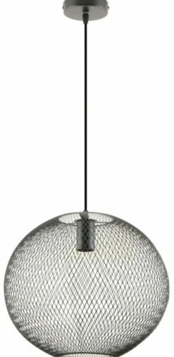 Online Lampa wisząca z okrągłym, drucianym kloszem ZM A8129L-BK z serii ORION Żyrandole Nowoczesne