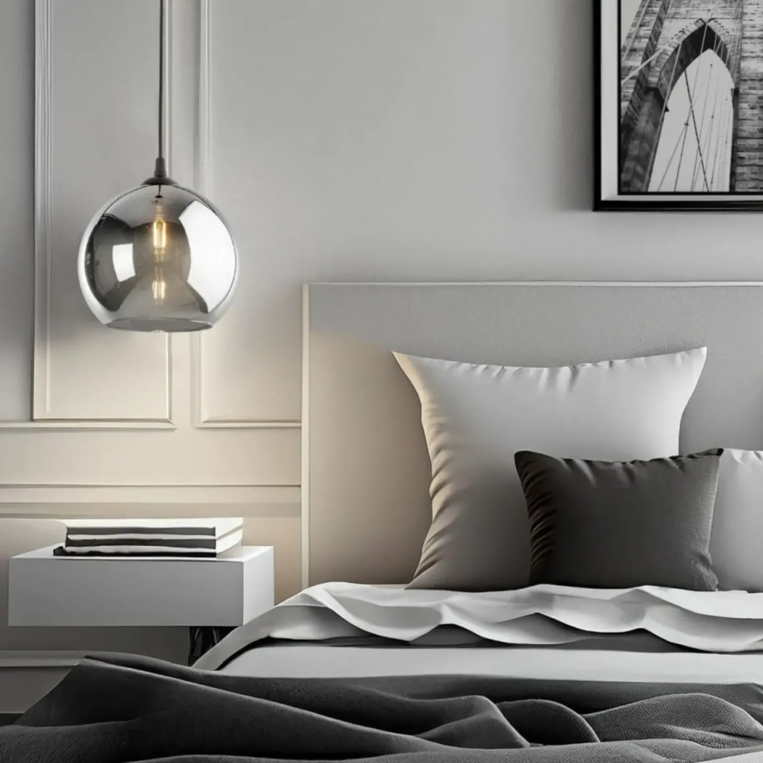 Sale Lampa wisząca z okrągłym, lustrzanym kloszem TK 5765 z serii VENEZIA Żyrandole Nowoczesne