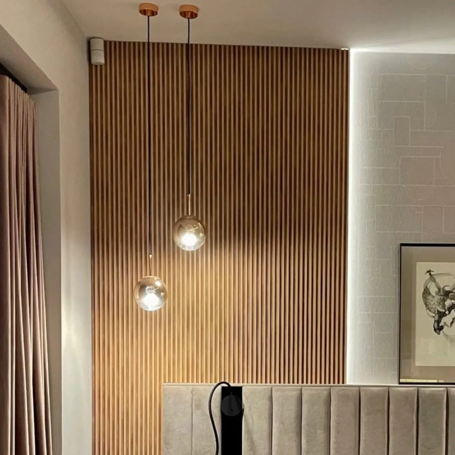 Store Lampa wisząca z okrągłym, złotym kloszem LP-2844/1P S GD z serii PALLA Żyrandole Nowoczesne