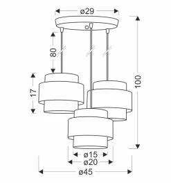 Sklep Kaja Lampa wisząca z łososiowym akcentem 33-25463 NANI | Kaja Oświetlenie