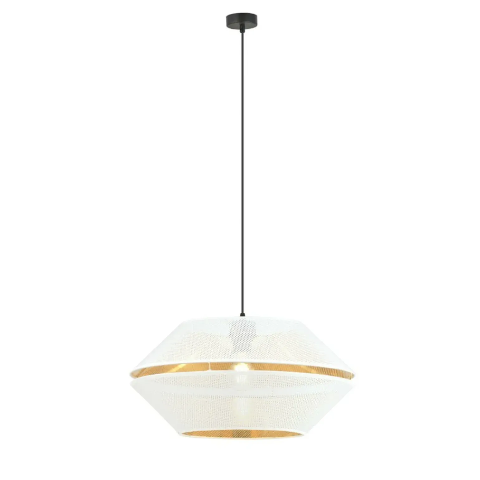 Best Lampa wisząca z perforowanym abażurem 1184/1 z serii MALIA | Kaja Żyrandole Nowoczesne