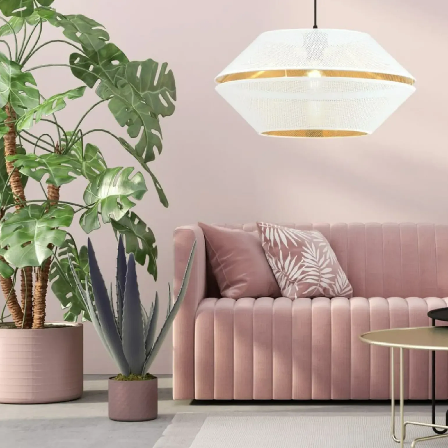 Best Lampa wisząca z perforowanym abażurem 1184/1 z serii MALIA | Kaja Żyrandole Nowoczesne