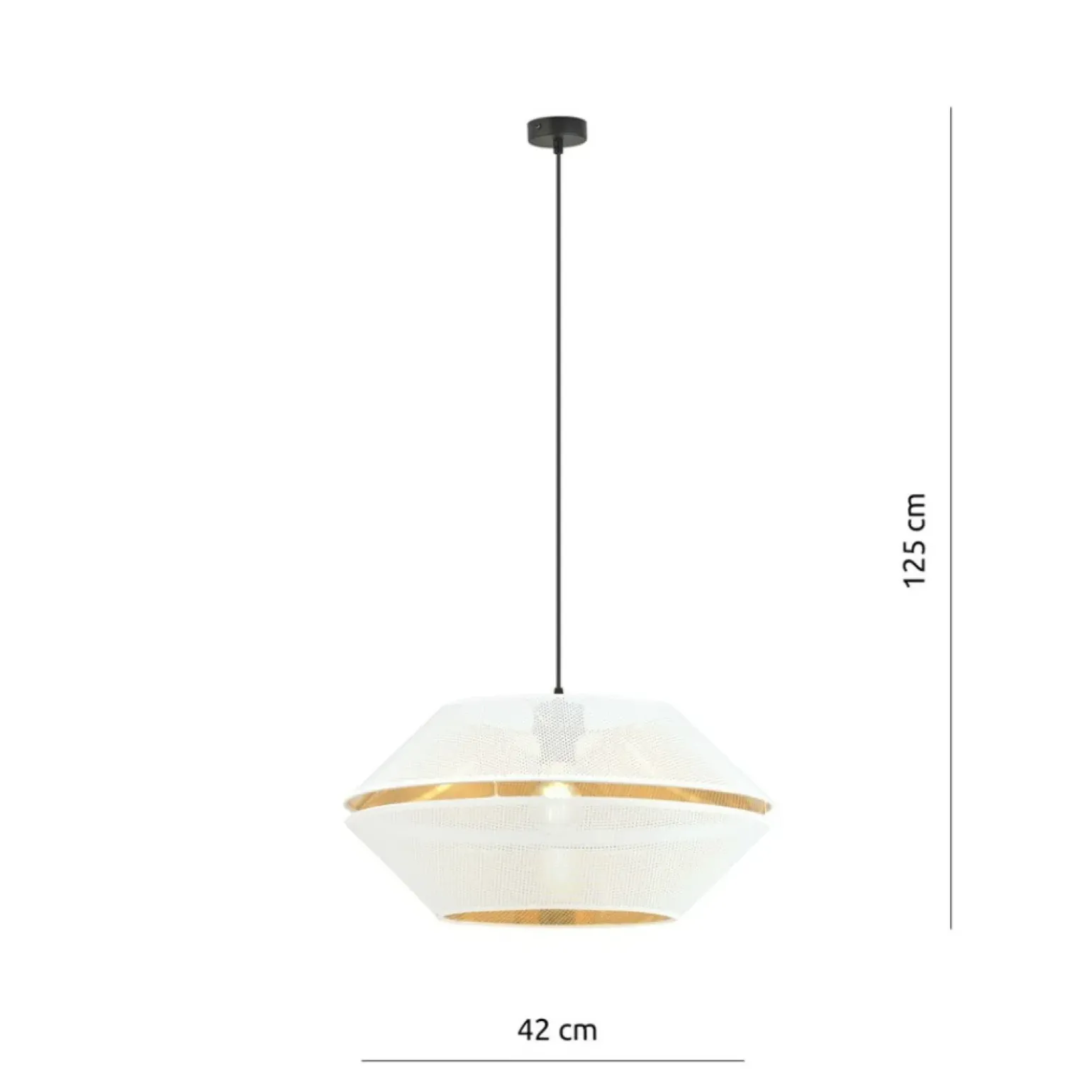 Best Lampa wisząca z perforowanym abażurem 1184/1 z serii MALIA | Kaja Żyrandole Nowoczesne