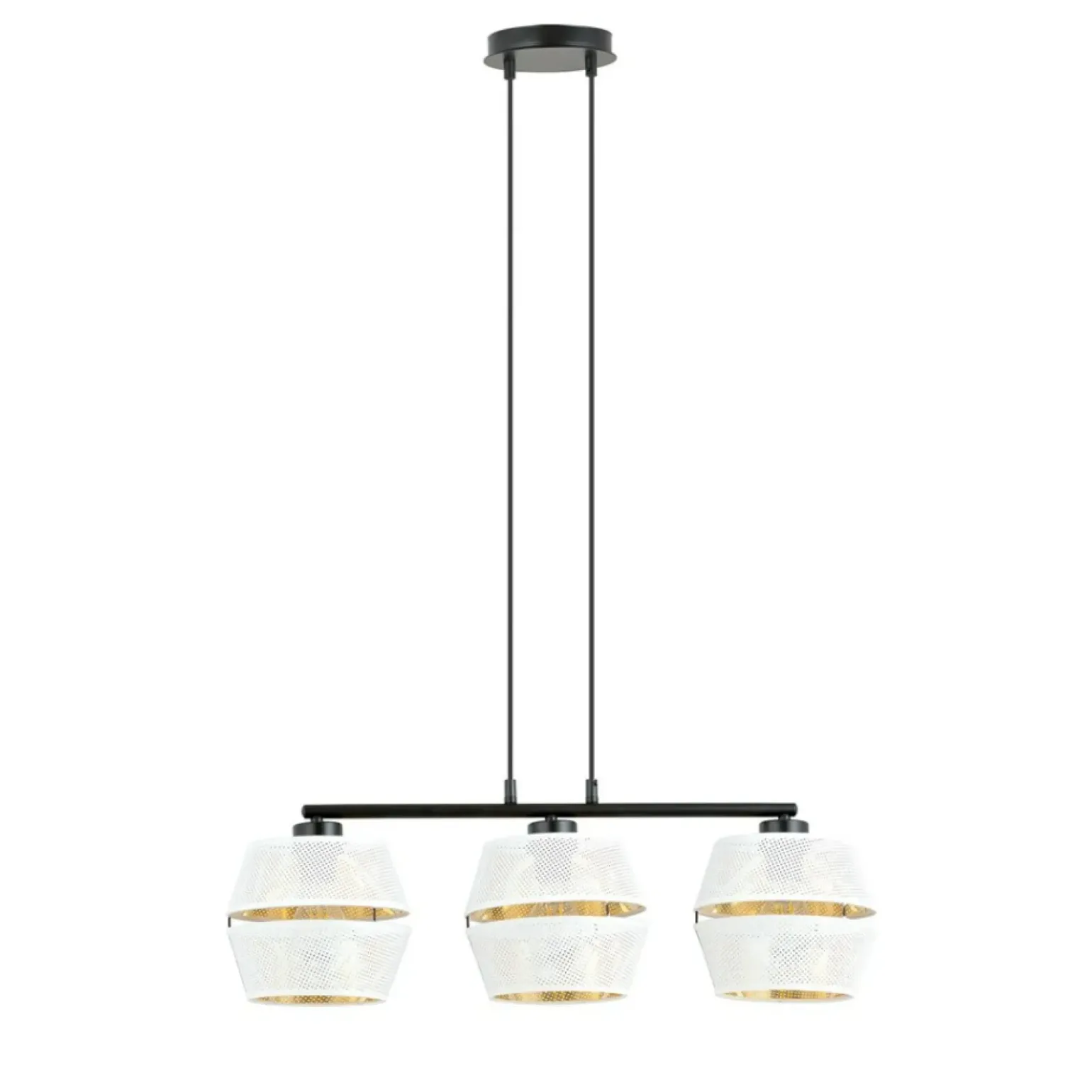 Best Lampa wisząca z perforowanymi abażurami, nad stół 1184/3 z serii MALIA Żyrandole Nowoczesne