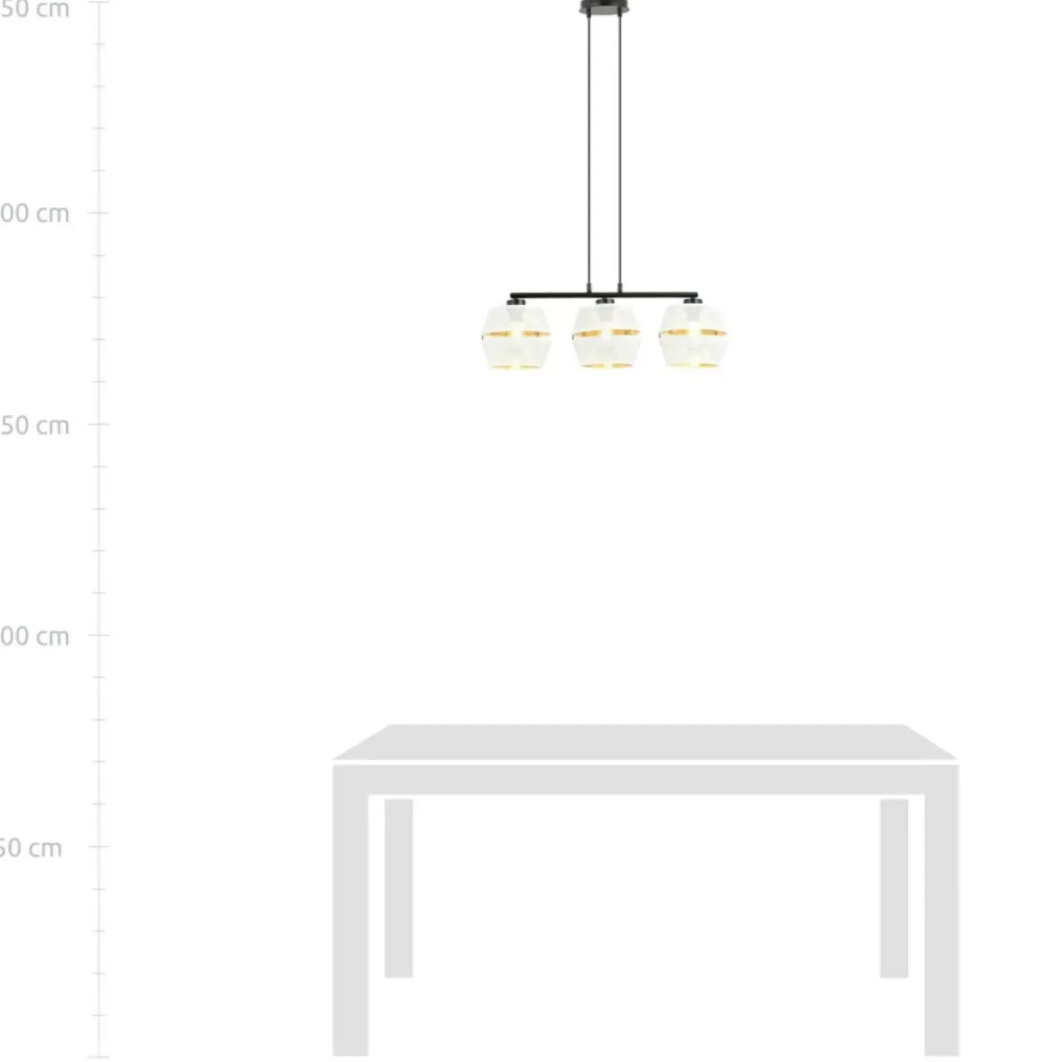 Best Lampa wisząca z perforowanymi abażurami, nad stół 1184/3 z serii MALIA Żyrandole Nowoczesne