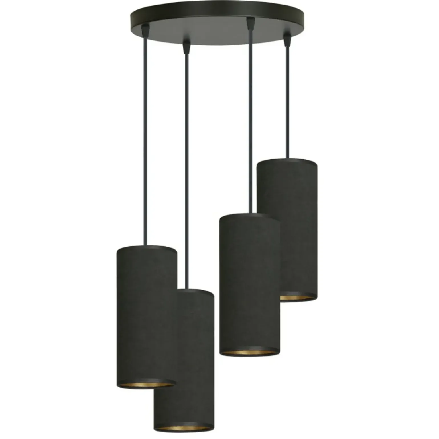 Best Lampa wisząca z pięcioma abażurami 1067/4PREM BENTE PREMIUM | Kaja Żyrandole Nowoczesne