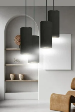 Best Lampa wisząca z pięcioma abażurami 1067/4PREM BENTE PREMIUM | Kaja Żyrandole Nowoczesne