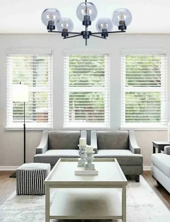 Cheap Lampa wisząca z pięcioma kloszami K-4852 ALDAR | Kaja Oświetlenie Żyrandole Nowoczesne