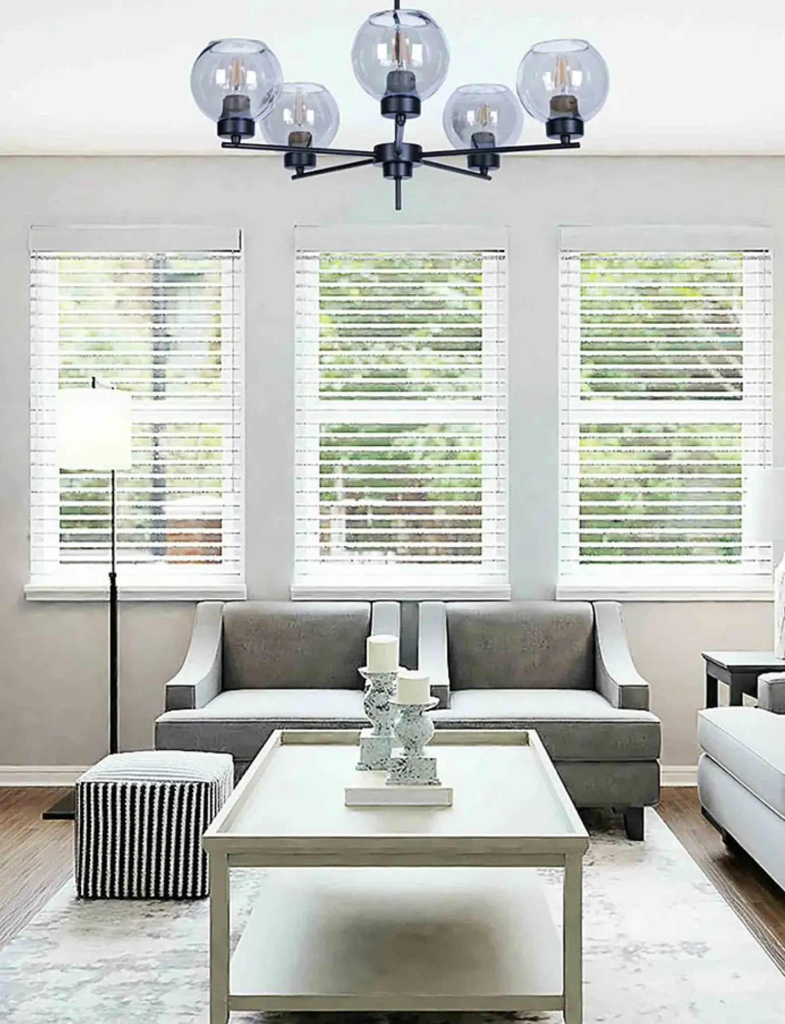 Cheap Lampa wisząca z pięcioma kloszami K-4852 ALDAR | Kaja Oświetlenie Żyrandole Nowoczesne