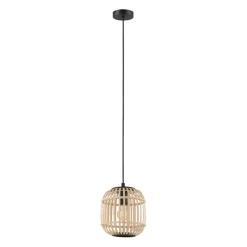 Shop Lampa wisząca z plecionym kloszem 43231 BORDESLEY | Kaja Oświetlenie Żyrandole Nowoczesne