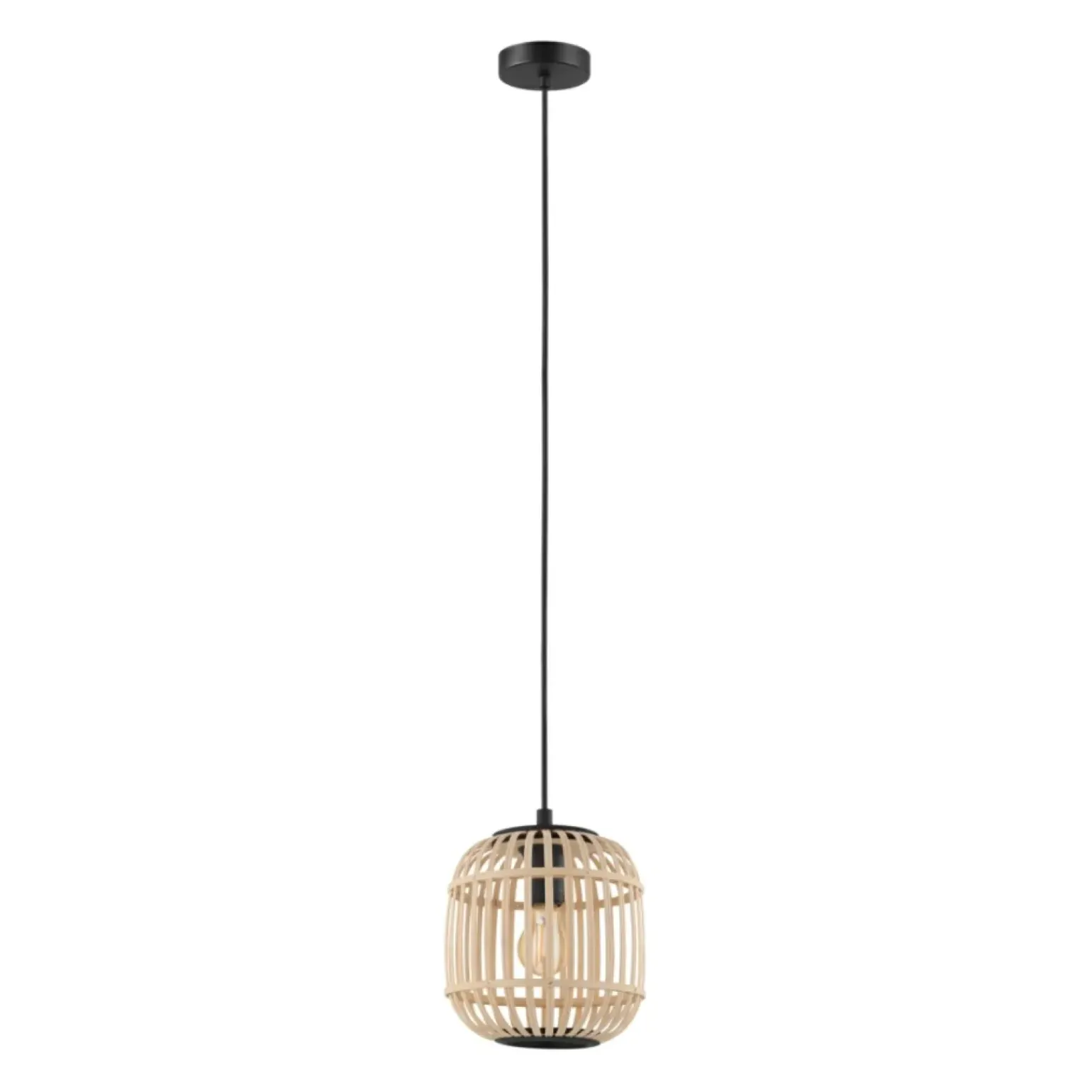 Shop Lampa wisząca z plecionym kloszem 43231 BORDESLEY | Kaja Oświetlenie Żyrandole Nowoczesne