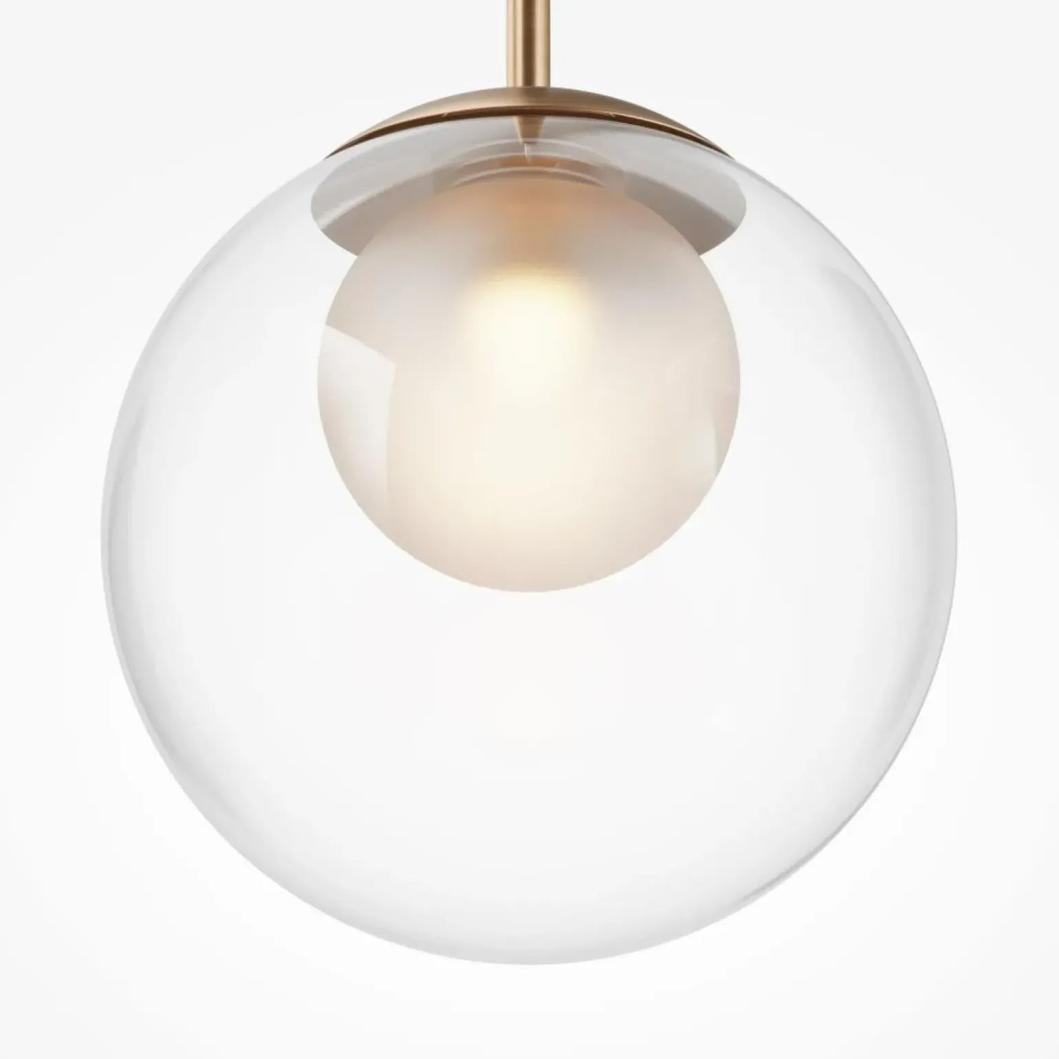 Store Lampa wisząca z podwójnym kloszem MOD521PL-01G3 z serii BASIC FORM Żyrandole Nowoczesne