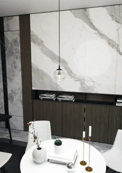 Hot Lampa wisząca z przezroczystym kulistym kloszem 711/1 | Kaja Żyrandole Nowoczesne