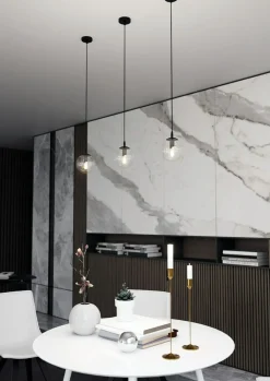 Hot Lampa wisząca z przezroczystym kulistym kloszem 711/1 | Kaja Żyrandole Nowoczesne